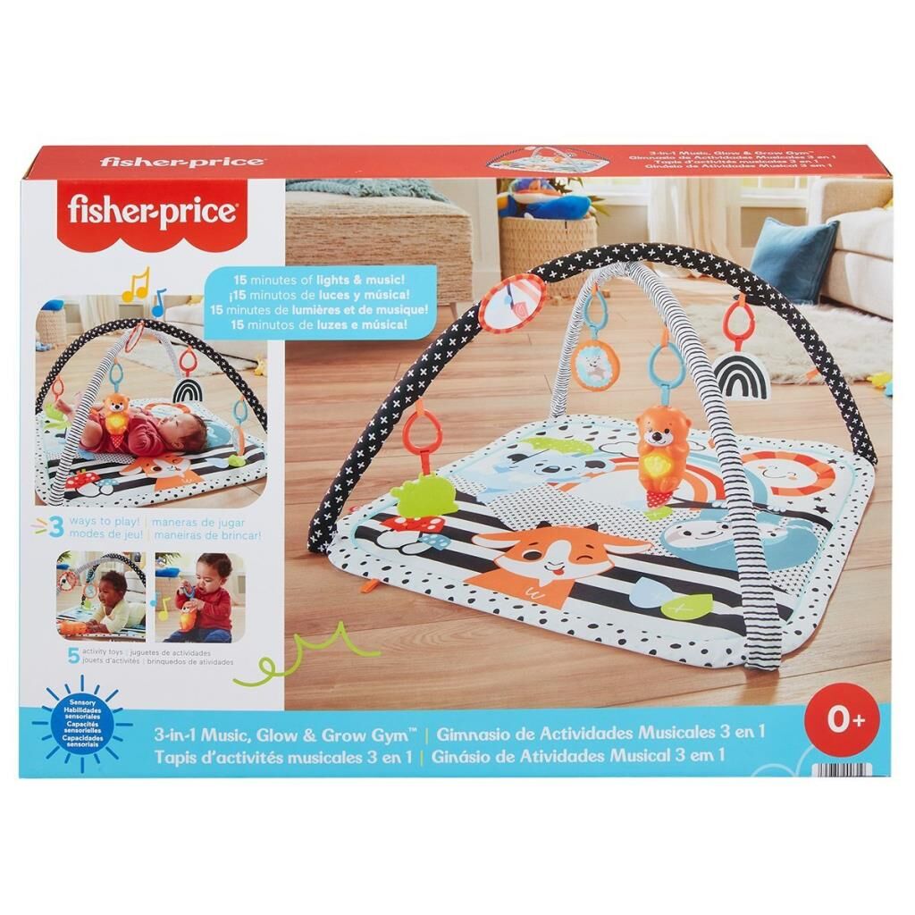 Nessiworld HBP41 Fisher-Price® Neşeli Hayvanlar 3ü1 Arada Jimnastik Merkezi