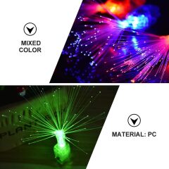 Nessiworld  Led Işıklı Renkli Püsküllü Parmak Işığı 4 Renk 4 Adet