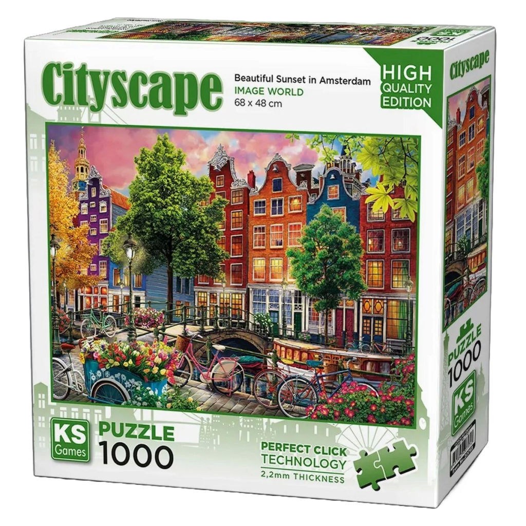 Nessiworld KS Games Beautiful Sunset In Amsterdam Puzzle 1000 Parça 20793
