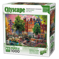 Nessiworld KS Games Beautiful Sunset In Amsterdam Puzzle 1000 Parça 20793