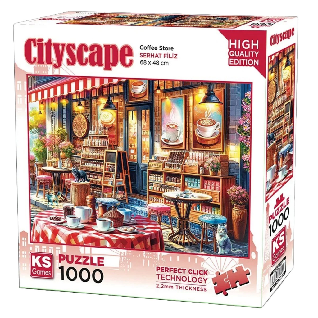 Nessiworld  KS Games Coffee Store Puzzle 1000 Parça 20809