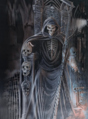 Nessiworld 5D Elmas Boyama 3 Farklı Resim Değişenli Kuru Kafa Tablosu 30x40 cm