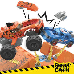 Nessiworld HKF88 MEGA™ Hot Wheels® Smash n Crash Tiger Shark Çarpışma Seti 245 parça +5 yaş