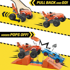 Nessiworld HKF88 MEGA™ Hot Wheels® Smash n Crash Tiger Shark Çarpışma Seti 245 parça +5 yaş