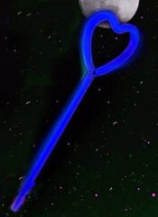 Nessiworld Karanlıkta Yanan Glow Stick Partisi Kalp Şekilli Asa Sopa 6 Renk 6 Adet
