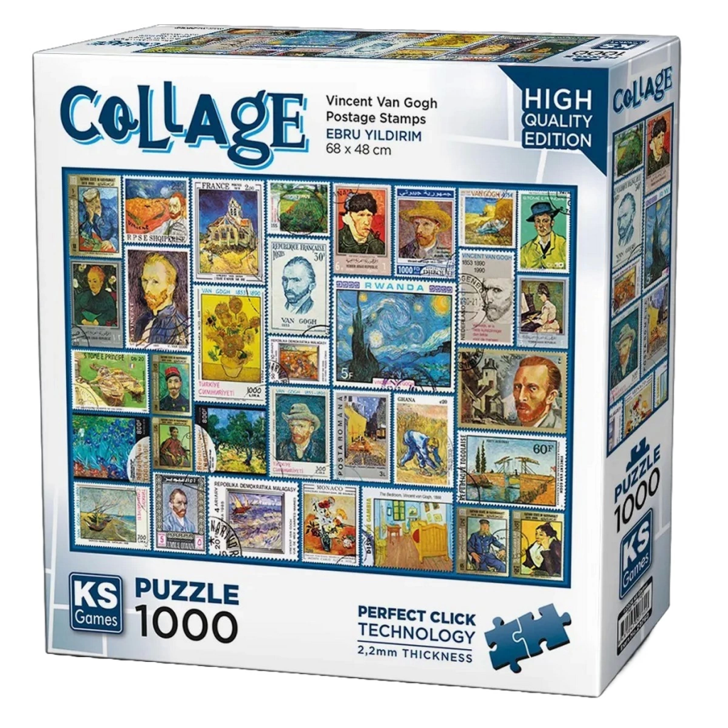 Nessiworld KS Games Postage Stamps - Gogh Puzzle 1000 Parça 20760