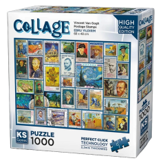 Nessiworld KS Games Postage Stamps - Gogh Puzzle 1000 Parça 20760