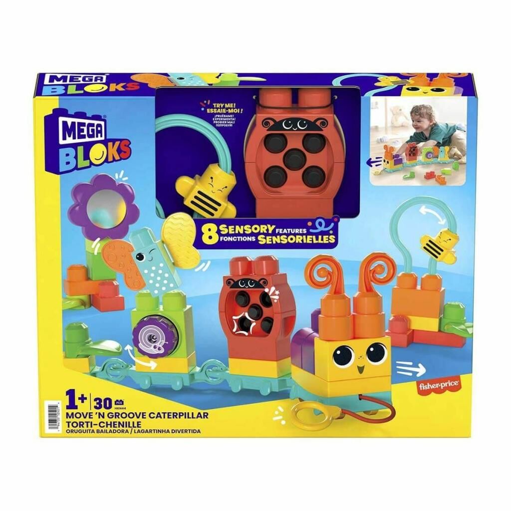 Nessiworld HKN44 MEGA BLOKS® Hareketli Duyusal Gelişim Tırtılı 30 parça +1 yaş