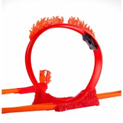 Nessiworld  HMC04 Hot Wheels Track Builder Alev Temalı Akrobasi Seti
