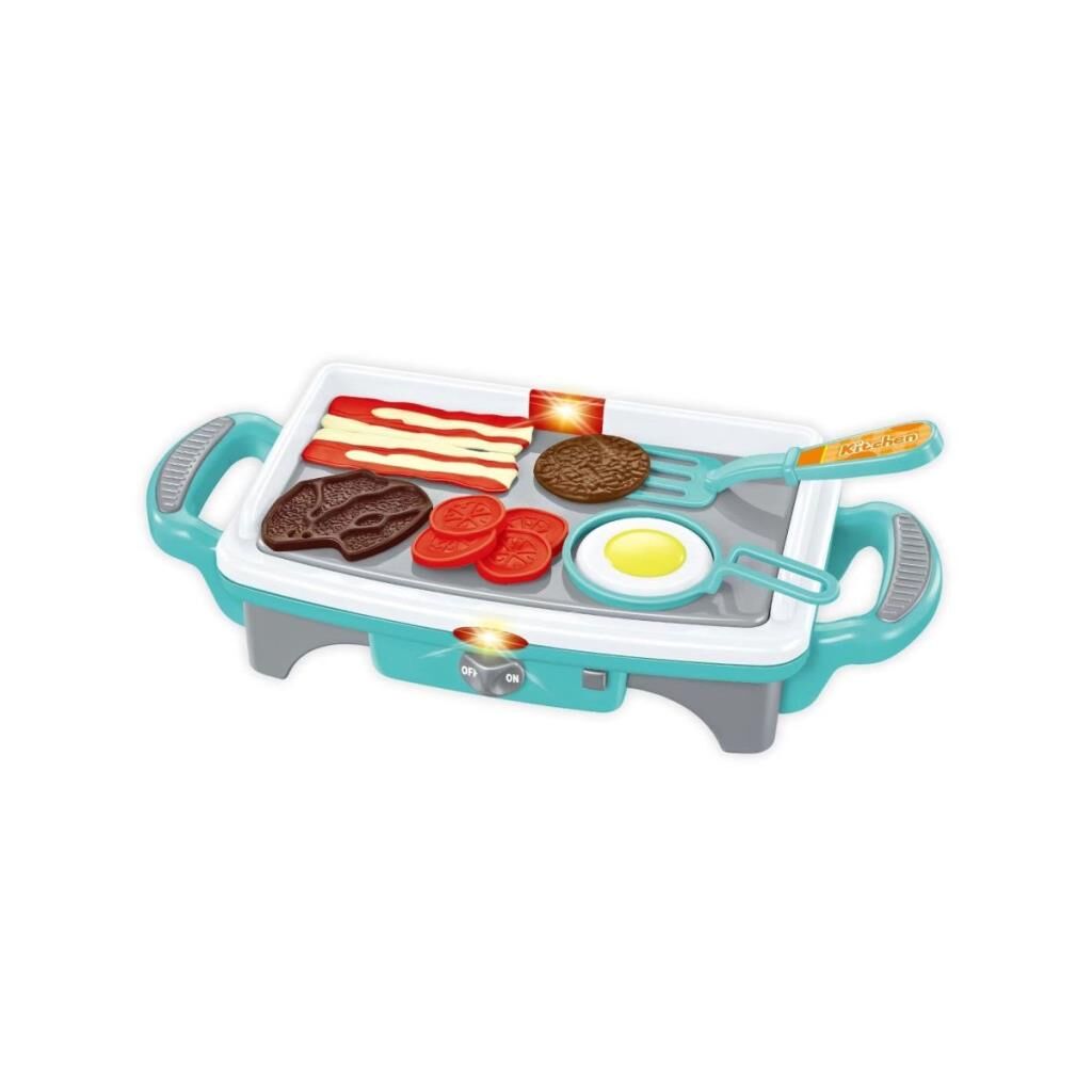Nessiworld  QF2908P-1-QF2908G-1 Işıklı Aksesuarlı Teppanyaki Izgara -Vardem Oyuncak