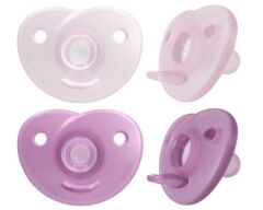 Philips Avent Soothie Ortodontik Saklama Kutulu 2li Emzik 0-6 Ay - Kız