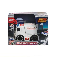 Nessiworld  ER-247 Fast Wheels Ambulans Kamyonu -Erdem Oyuncak