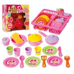 Nessiworld Orjinal Barbie Kutulu Bulaşık Seti Oyuncak