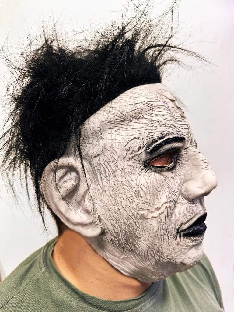 Nessiworld Siyah Saçlı Michael Myers Lateks Yüze Tam Yapışan Et Maske Korku Maskesi