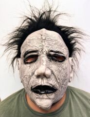 Nessiworld Siyah Saçlı Michael Myers Lateks Yüze Tam Yapışan Et Maske Korku Maskesi