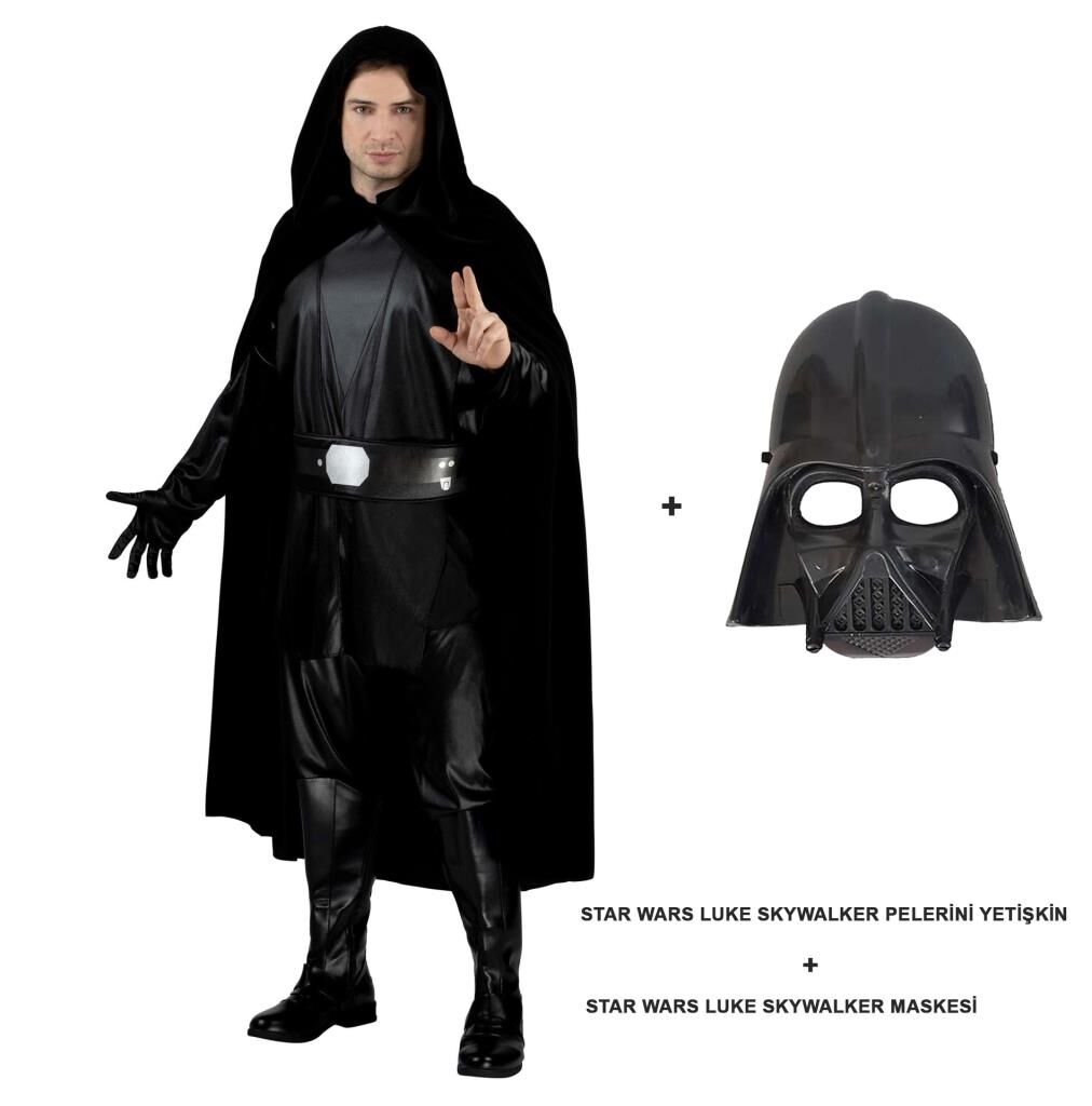 Nessiworld  Star Wars Luke Skywalker Pelerini Yetişkin Ve Maskesi