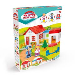 Nessiworld Tek Katlı 36 Parça Lego Ev Seti  Bloklar