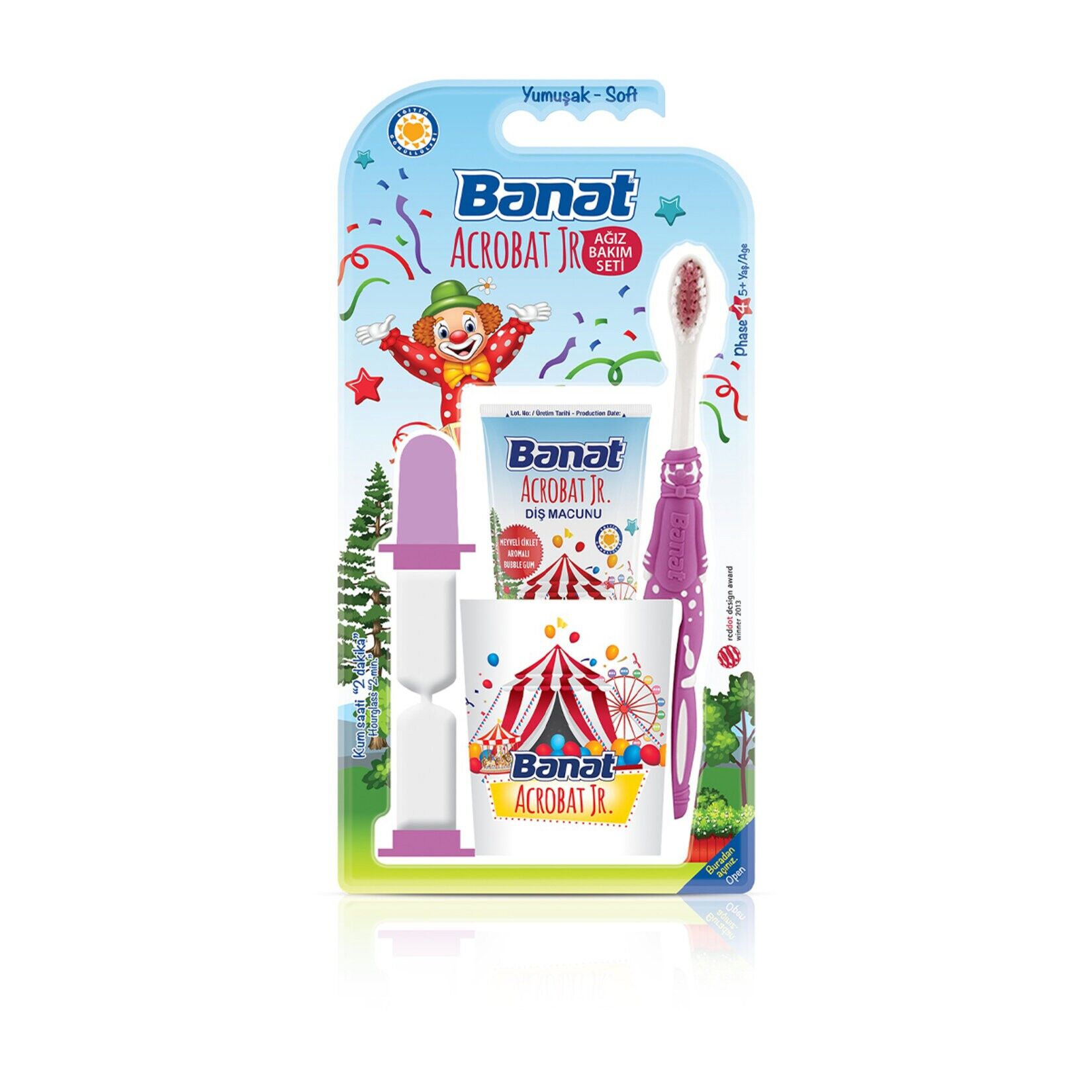 Banat Junior Bardaklı Set - Mor