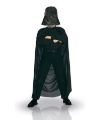 Nessiworld  Çocuk Boy Yıldız Savaşları Star Wars Darth Vadet Maskesi ve 90 cm Pelerin Seti Siyah