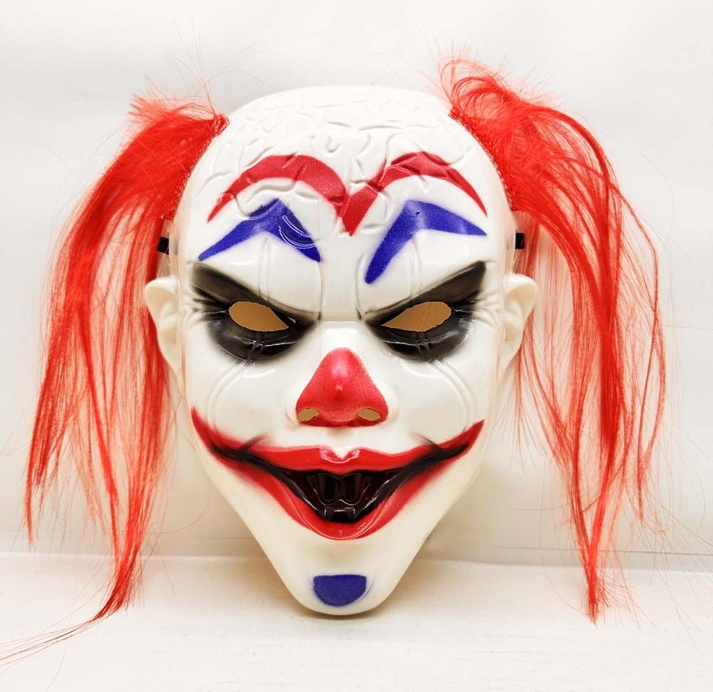 Nessiworld  Kızıl Saçlı Joker Palyaço Maskesi