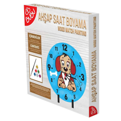 NessiWorld Bu-Bu Games Ahşap Saat Boyama