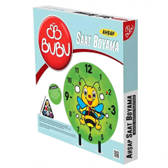 NessiWorld Bu-Bu Games Ahşap Saat Boyama