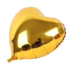 Nessiworld  Kalp Balon Folyo Sarı 45 cm 18 inç