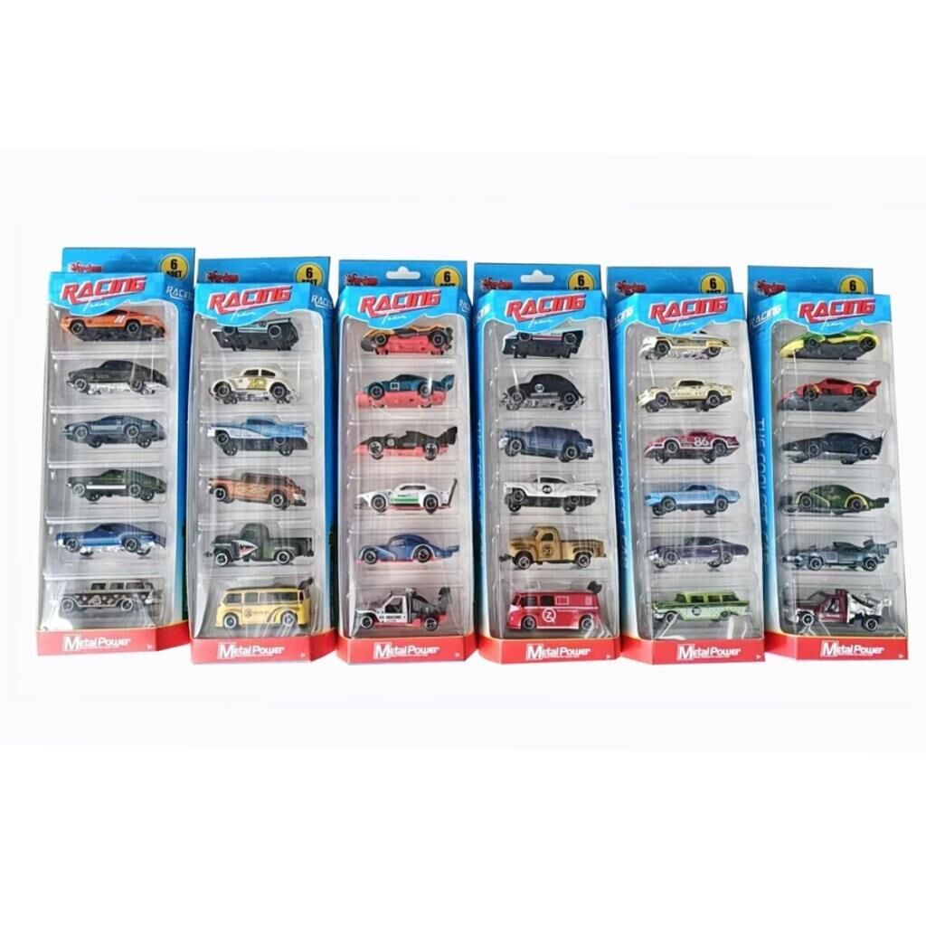 Nessiworld ZQ11316-Vardem Kartela 1:64 Metal 6 Parça Araba Seti