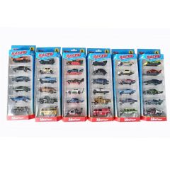 Nessiworld ZQ11316-Vardem Kartela 1:64 Metal 6 Parça Araba Seti