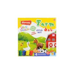 Nessiworld  ERN-588 Heroes Orta Kutulu Çiftlik Oyun Hamuru Seti  - Eren Oyuncak