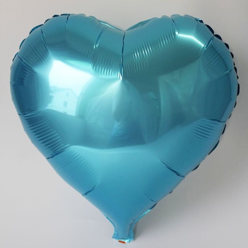 Nessiworld  Kalp Balon Folyo Açık Mavi 45 cm 18 inç