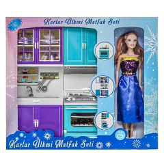NessiWorld Oydaş Oyuncak Karlar Ülkesi 2'li Fırın Lavabo Bebekli Oyuncak Seti 02333