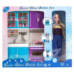NessiWorld Oydaş Oyuncak Karlar Ülkesi 2'li Fırın Lavabo Bebekli Oyuncak Seti 02333