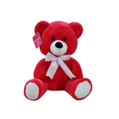 Nessiworld 1178KR Selay, Oturan Ayı 37 cm Kırmızı