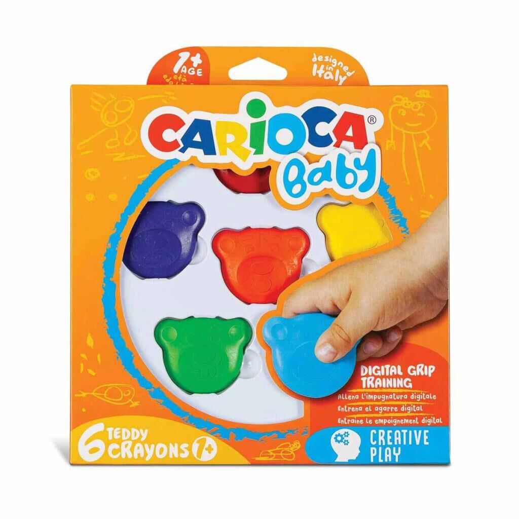 Nessiworld Carioca Teddy Bebek Crayons 6'Lı + 1 Yaş