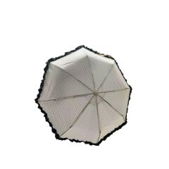 Nessiworld  TK-3665 Katlanır Otomatik Şemsiye 8 Telli Desenli Fırfırlı