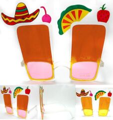 Nessiworld  Sombrero Hawaii Fiesta Meyve Figürlü Yaza Merhaba Gözlük