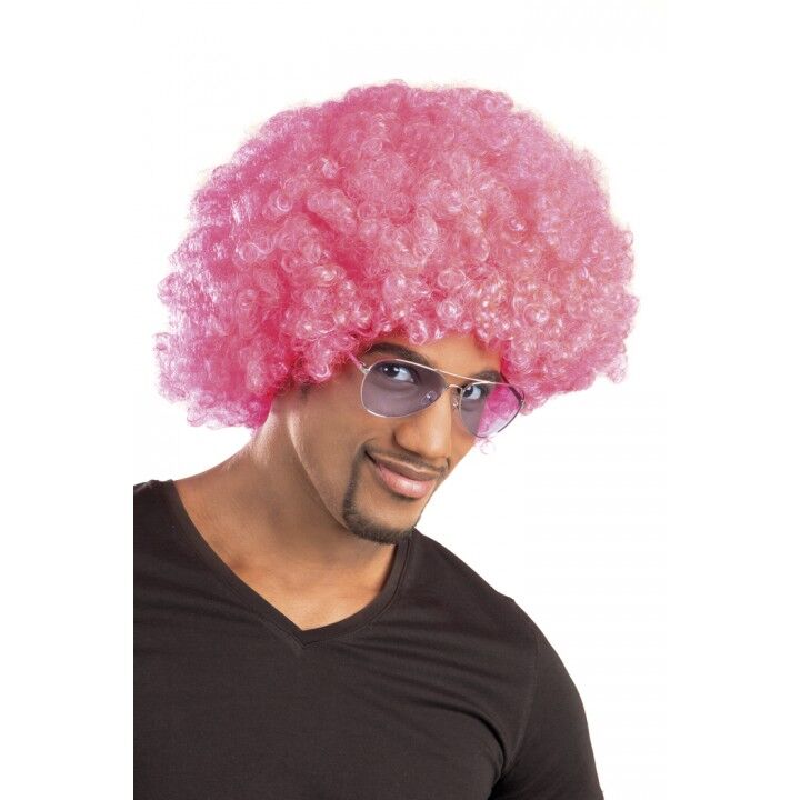 Nessiworld  Pembe Renk Kıvırcık Afro Bonus Peruk