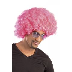 Nessiworld  Pembe Renk Kıvırcık Afro Bonus Peruk
