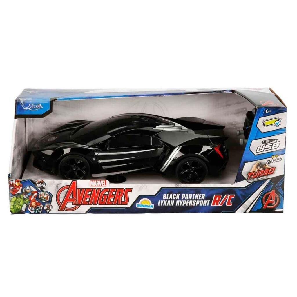 Nessiworld  7037 Kumandalı 1:16 Avengers Black Panther Lykan Hypersport Araba