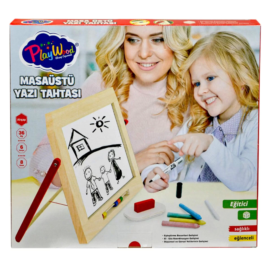 Nessiworld  Playwood Ahşap Masaüstü Yazı Tahtası