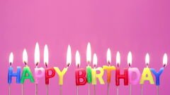 NessiWorld Rengarenk Happy Birthday Yazılabilen Doğum Günü Mumu