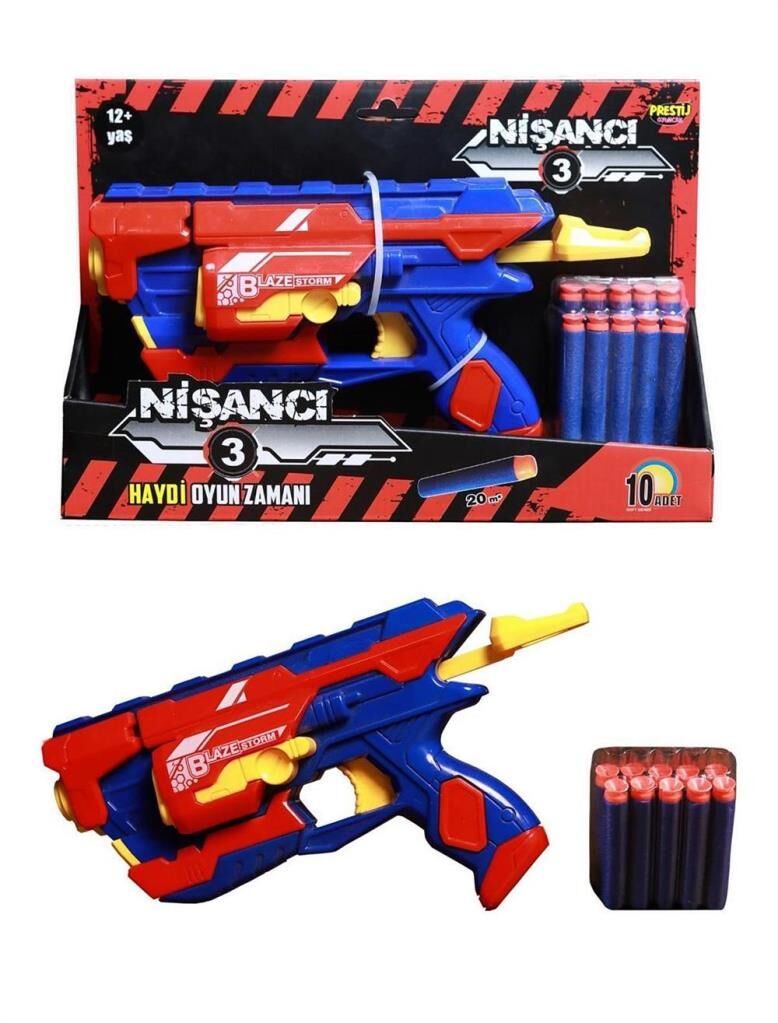 Nessiworld Soft Mermi Atan Nişancı Oyuncak Silah Yerli Ürün