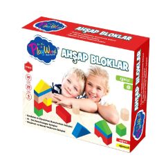 Nessiworld 29 Parça Ahşap Eğitici Bloklar Doğal Oyuncak