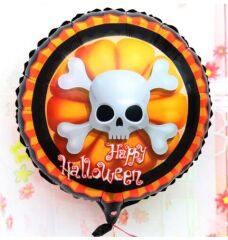 Nessiworld Halloween İskelet Kuru Kafa Folyo Balon 18 inç