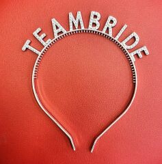 Nessiworld  Gümüş Renk Team Bride Taç Plastik – Gelin ve Nedime Tacı