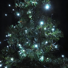 Nessiworld Yılbaşı Pilli Beyaz Led Işık 80 Led 8 mt