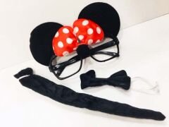 Nessiworld Minnie Mouse Gözlüğü Papyonu Kuyruğu Seti