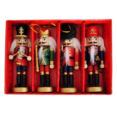 Nessiworld Yılbaşı Ahşap Dekor 4lü Fındıkkıran