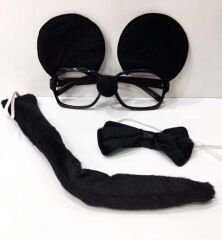 Nessiworld Mickey Mouse Gözlüğü Papyonu Kuyruğu Seti